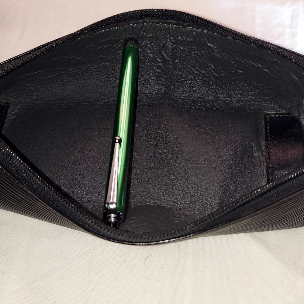 LOUIS VUITTON LV Trousse Crayons Pen Cosmetic Case Epi Leather Black France - Picture 6 of 15